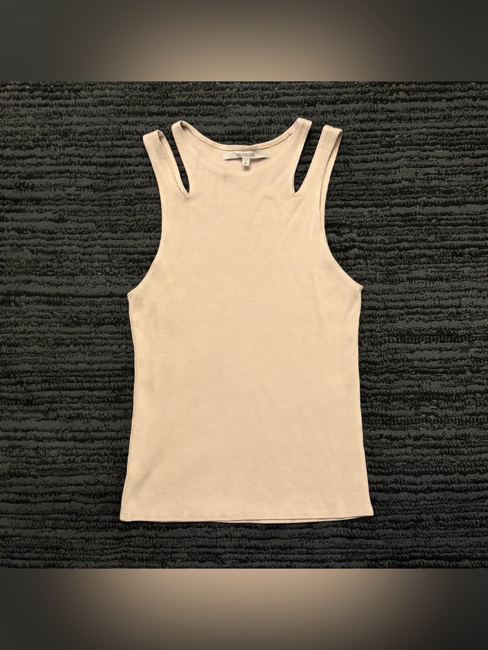 Hudson High Neck Cutout Ribbed Tank